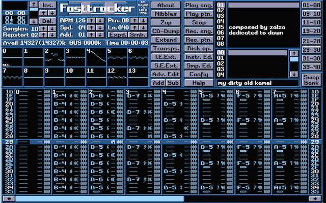 FastTracker II screenshot